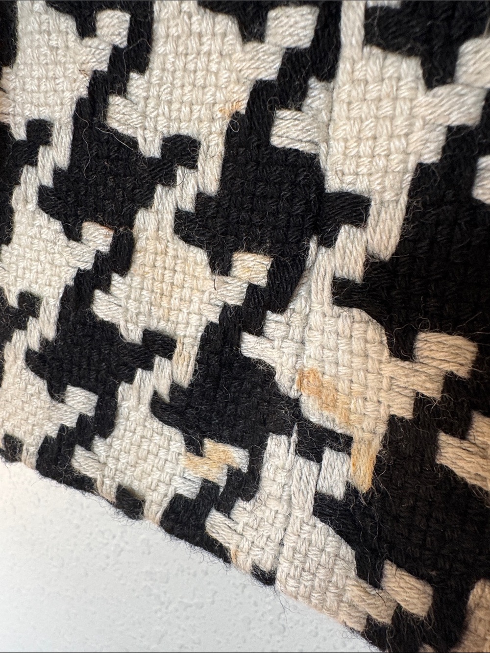 Michael Kors Black and White Houndstooth Trench Coat - Picture 8 of 10